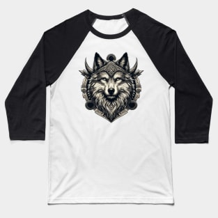 Wolf Fenrir Norse Mythology Viking Warrior Baseball T-Shirt